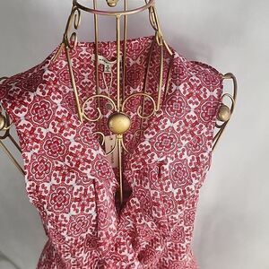 Euro Summer Size S Ruffle Tie Top